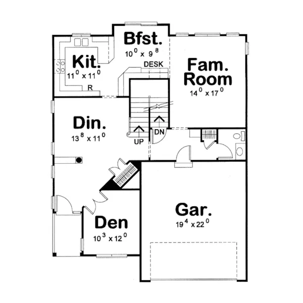 Traditional House Plan First Floor - Pepper Hill Country Home 026D-1253 - Shop House Plans and More