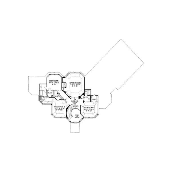 Luxury House Plan Second Floor - Blackberry Oaks Luxury Home 026D-1305 - Search House Plans and More