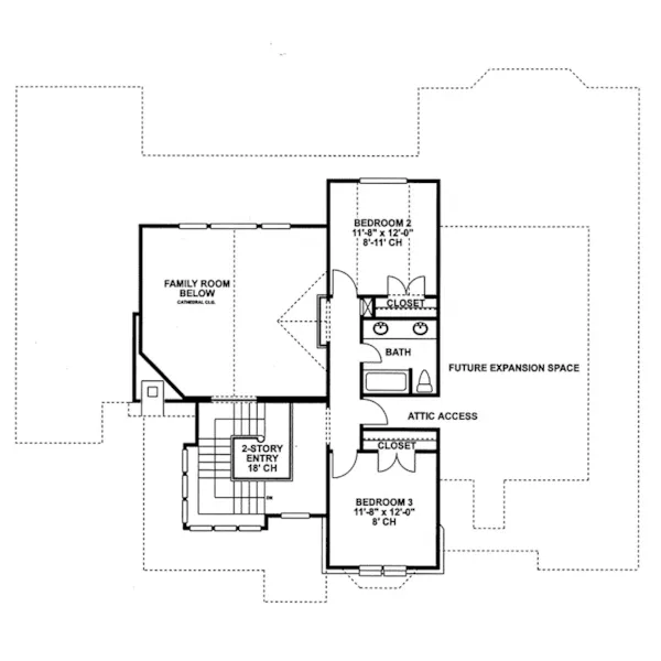 European House Plan Second Floor - Naperville European Style Home 026D-1324 - Shop House Plans and More