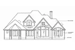 Sunbelt House Plan Rear Elevation - Naperville European Style Home 026D-1324 - Shop House Plans and More