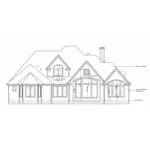 European House Plan Rear Elevation - Naperville European Style Home 026D-1324 - Shop House Plans and More