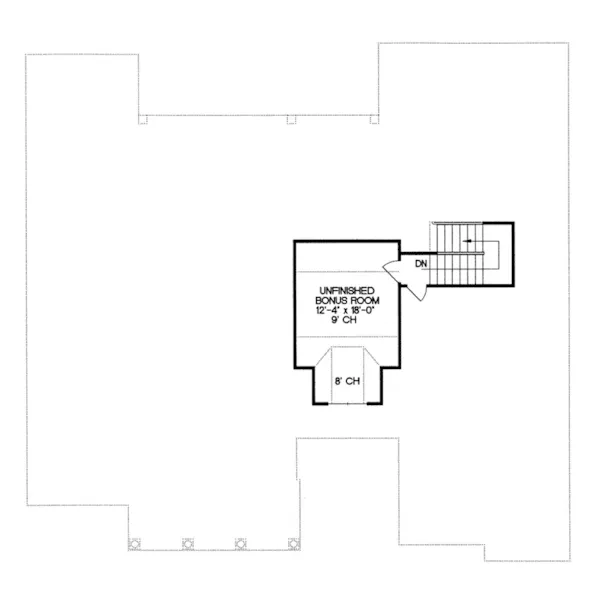 Ranch House Plan Second Floor - Daley Two-Story Home 026D-1350 - Search House Plans and More