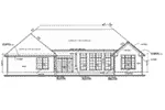 Southern House Plan Rear Elevation - Daley Two-Story Home 026D-1350 - Search House Plans and More