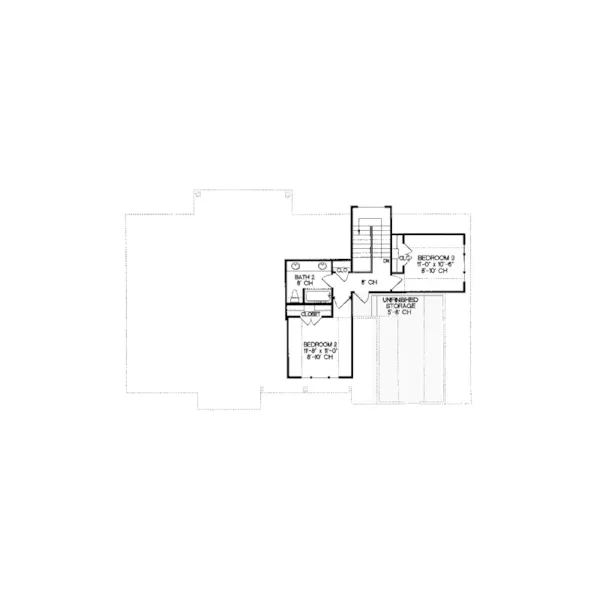 Traditional House Plan Second Floor - Walton Farm Country Home 026D-1354 - Shop House Plans and More