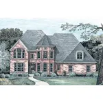 Southern House Plan Front Image - Hudson Park European Home 026D-1355 - Search House Plans and More