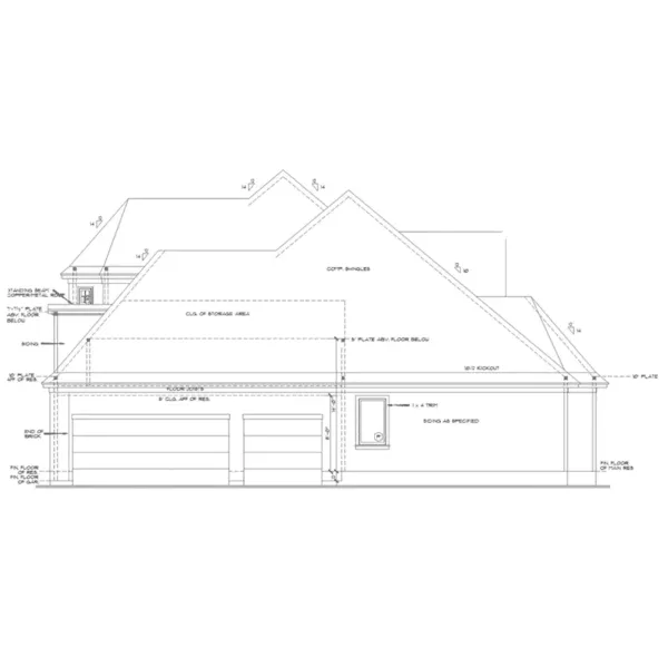 Southern House Plan Right Elevation - Hudson Park European Home 026D-1355 - Search House Plans and More