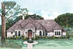 Modern House Plan Front Photo 01 - Randolph Bay Sunbelt Home 026D-1358 - Shop House Plans and More