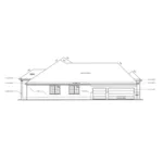 Ranch House Plan Left Elevation - Hubbard European Ranch Home 026D-1359 - Search House Plans and More