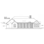 Southern House Plan Rear Elevation - Cermak Country Home 026D-1365 - Search House Plans and More