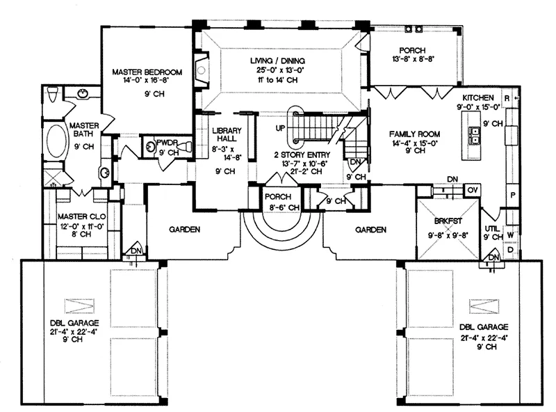 Southern House Plan First Floor - Oxford Terrace Luxury Home 026D-1373 - Shop House Plans and More