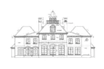 Georgian House Plan Rear Elevation - Oxford Terrace Luxury Home 026D-1373 - Shop House Plans and More