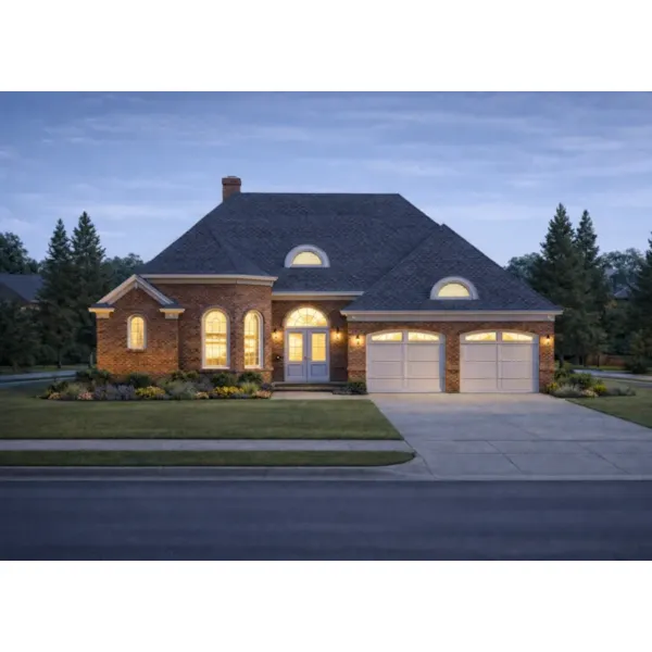 Ranch House Plan Front Photo 01 - La Grange Point Ranch Home 026D-1397 - Shop House Plans and More