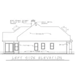 Ranch House Plan Left Elevation - La Grange Point Ranch Home 026D-1397 - Shop House Plans and More