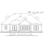 Ranch House Plan Rear Elevation - La Grange Point Ranch Home 026D-1397 - Shop House Plans and More