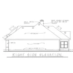 Ranch House Plan Right Elevation - La Grange Point Ranch Home 026D-1397 - Shop House Plans and More