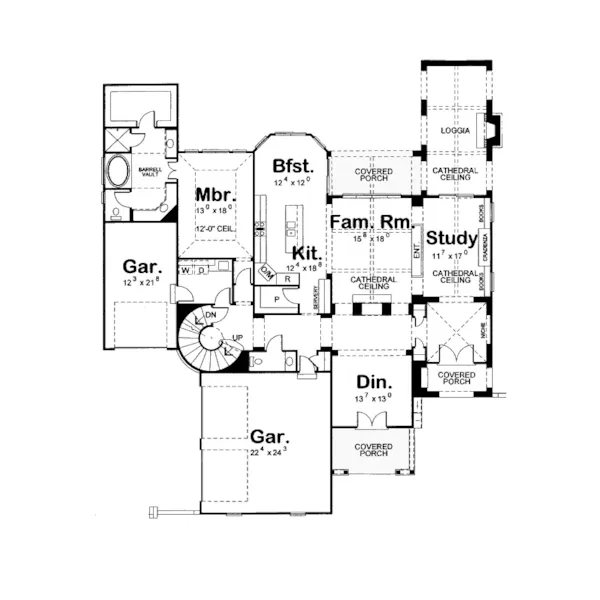 Victorian House Plan First Floor - Adamsboro European Home 026D-1409 - Search House Plans and More