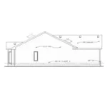 Ranch House Plan Left Elevation - Pecan Point Narrow Lot Home 026D-1666 - Shop House Plans and More