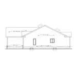 Ranch House Plan Right Elevation - Pecan Point Narrow Lot Home 026D-1666 - Shop House Plans and More