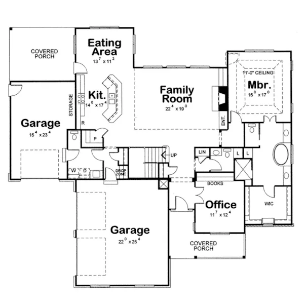 Sunbelt House Plan First Floor - Lesterville European Home 026D-1676 - Shop House Plans and More