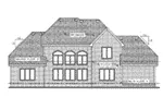 Traditional House Plan Rear Elevation - Lesterville European Home 026D-1676 - Shop House Plans and More