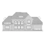 Sunbelt House Plan Rear Elevation - Lesterville European Home 026D-1676 - Shop House Plans and More