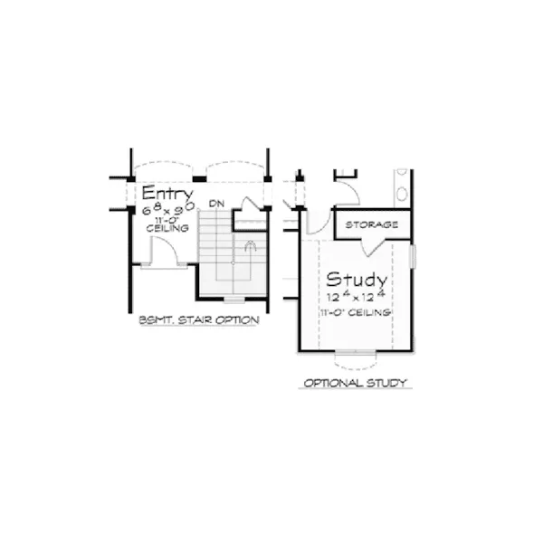 Arts & Crafts House Plan Optional Basement - Hawk Pointe Craftsman Home 026D-1681 - Search House Plans and More