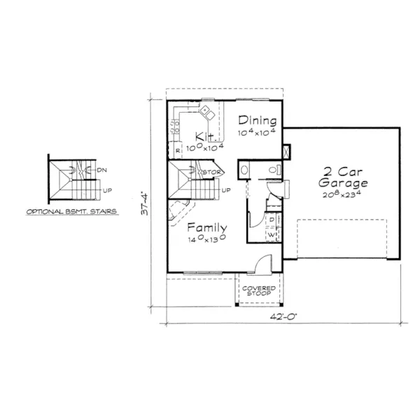 Traditional House Plan First Floor - Boyden Traditional Home 026D-1694 - Search House Plans and More