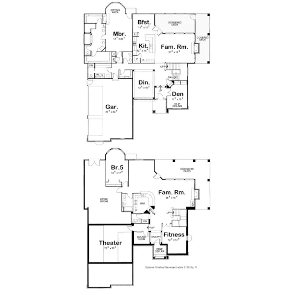 European House Plan First Floor - Gillett Grove Traditional Home 026D-1698 - Search House Plans and More