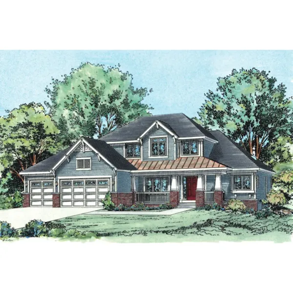 Southern House Plan Front Image - Stilson Craftsman Home 026D-1699 - Shop House Plans and More