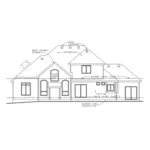 Southern House Plan Rear Elevation - Stilson Craftsman Home 026D-1699 - Shop House Plans and More