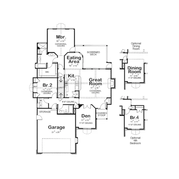 Tudor House Plan First Floor - Sherwood Trail Tudor Style Home 026D-1711 - Shop House Plans and More