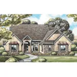 Arts & Crafts House Plan Front Photo 01 - Worthington Park European Home 026D-1715 - Shop House Plans and More