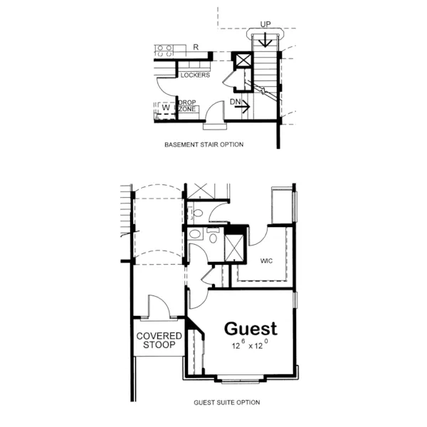 Traditional House Plan Optional Floor Plan - Garvin Arts And Crafts Home 026D-1720 - Search House Plans and More