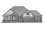 Country House Plan Front Elevation - Garrison Pass Country Ranch Home 026D-1722 - Search House Plans and More