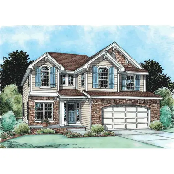 Traditional House Plan Front Photo 01 - Scotch Farm Southern Home 026D-1733 - Shop House Plans and More