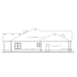 Traditional House Plan Left Elevation - Clarence Creek Ranch Home 026D-1735 - Search House Plans and More