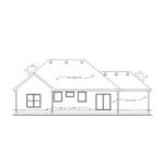 Traditional House Plan Rear Elevation - Clarence Creek Ranch Home 026D-1735 - Search House Plans and More