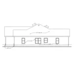 Traditional House Plan Right Elevation - Clarence Creek Ranch Home 026D-1735 - Search House Plans and More