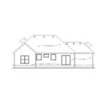 Arts & Crafts House Plan Rear Elevation - Donahue Arts And Crafts Home 026D-1736 - Search House Plans and More