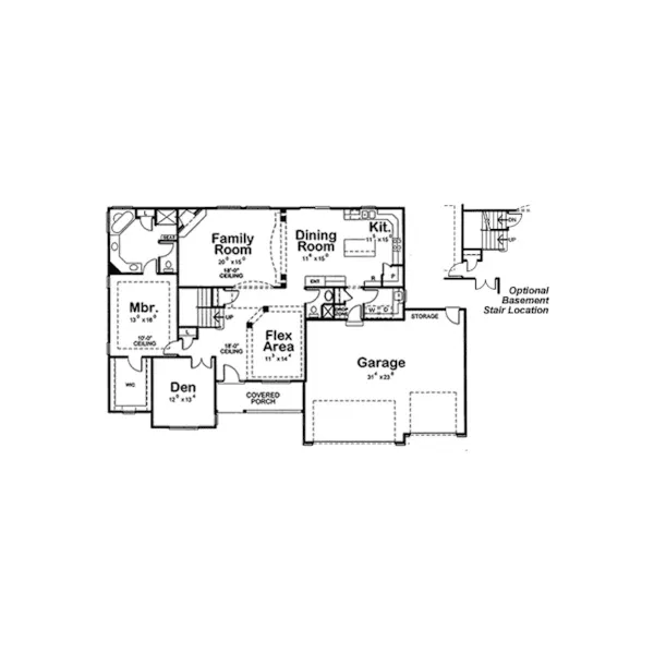 Country House Plan First Floor - Wellman Hill Country Home 026D-1737 - Shop House Plans and More