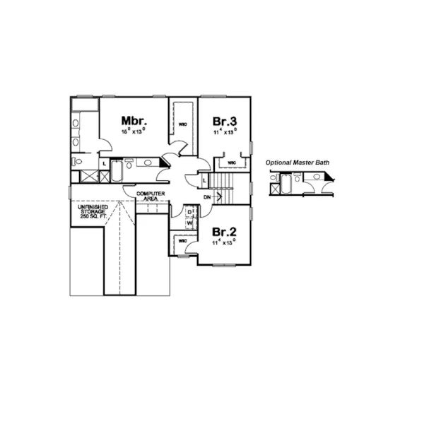 Country House Plan Second Floor - Bladensburg Country Farmhouse 026D-1740 - Search House Plans and More