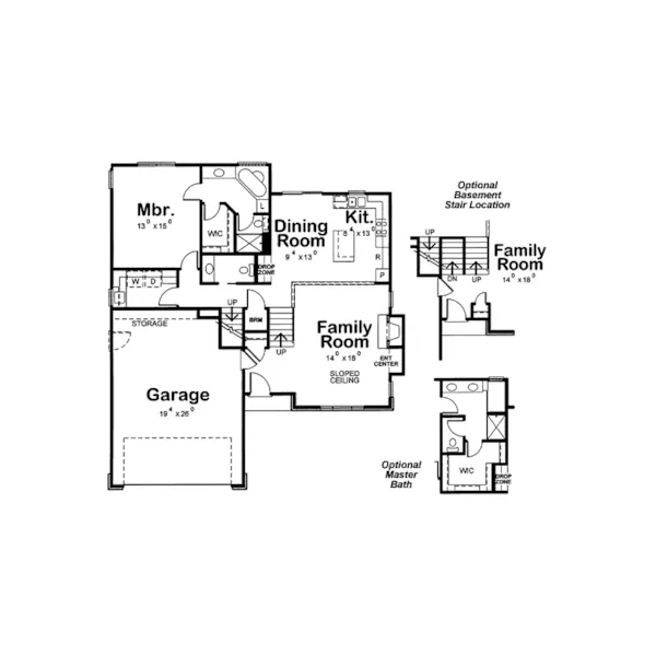 Modern House Plan First Floor - Ewing Park Traditional Home 026D-1749 - Search House Plans and More