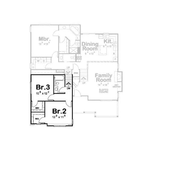 Country House Plan Second Floor - Walnut Woods Country Home 026D-1750 - Shop House Plans and More