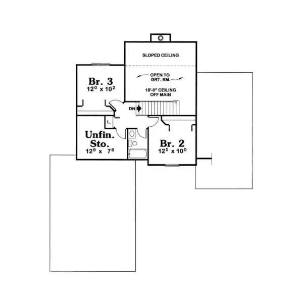 Lowcountry House Plan Second Floor - Flatwood Country Home 026D-1776 - Search House Plans and More