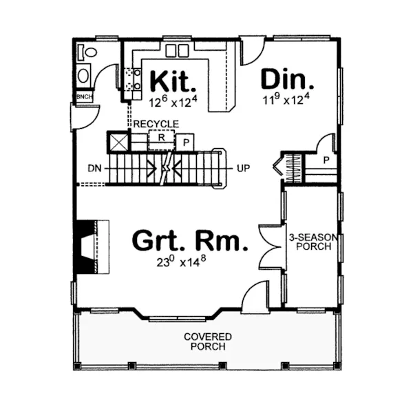 Southern House Plan First Floor - Lyonnais Creek Southern Home 026D-1782 - Shop House Plans and More