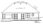Traditional House Plan Rear Elevation - Epley Country Home 026D-1796 - Search House Plans and More