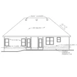 Traditional House Plan Rear Elevation - Epley Country Home 026D-1796 - Search House Plans and More