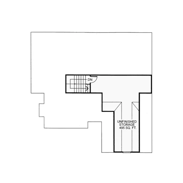 Traditional House Plan Second Floor - Browden Country Ranch Home 026D-1798 - Search House Plans and More