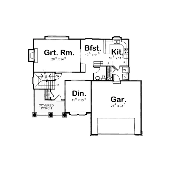 Traditional House Plan First Floor - Hamilton Pond Country Home 026D-1831 - Search House Plans and More