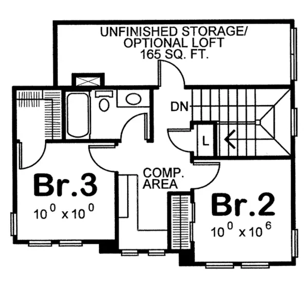 Country House Plan Second Floor - Falmouth Country Home 026D-1838 - Search House Plans and More